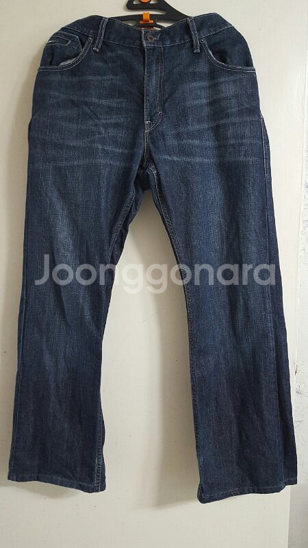 리바이스 527 블랙 36 일자 청바지--0