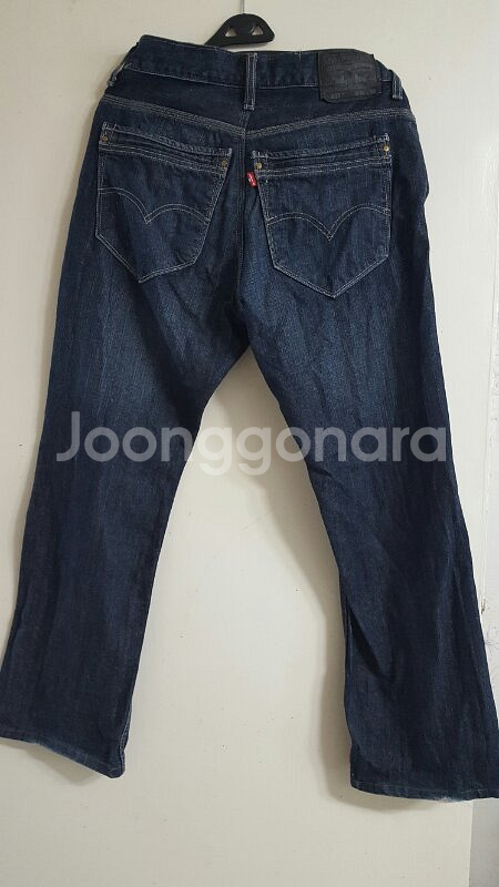 리바이스 527 블랙 36 일자 청바지--1