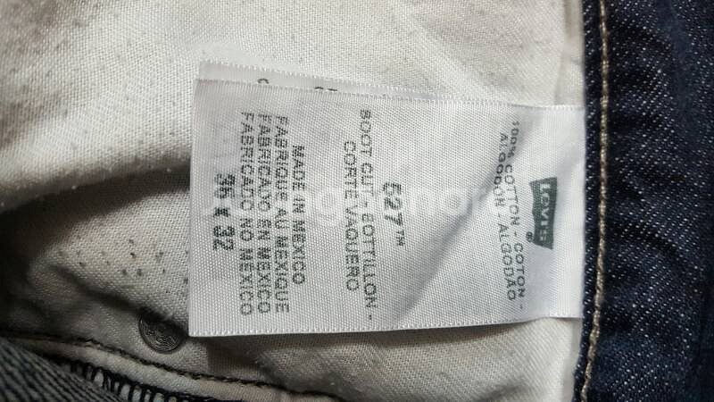 리바이스 527 블랙 36 일자 청바지--3