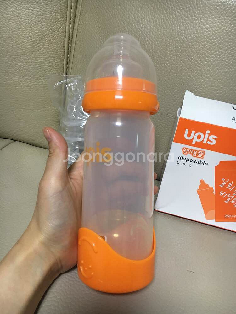 유피스 일회용젖병+비닐팩+젖꼭지+마더스분유저장팩--1