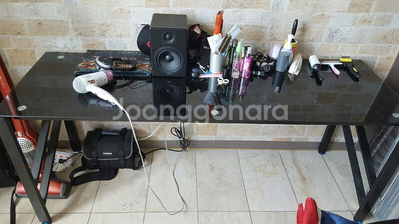 강화유리 책상--0