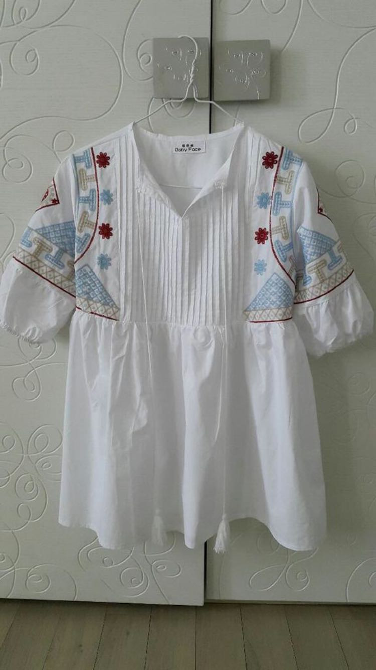 자수 블라우스--1