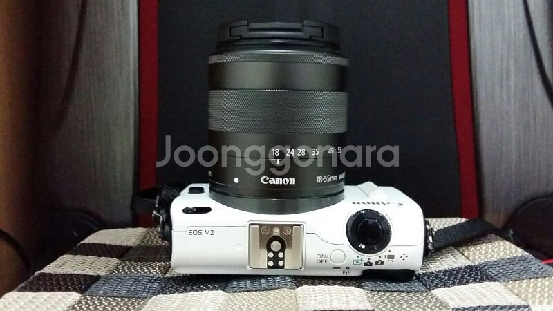 캐논 eos m2(화이트) 55mm 미러리스 카메--1
