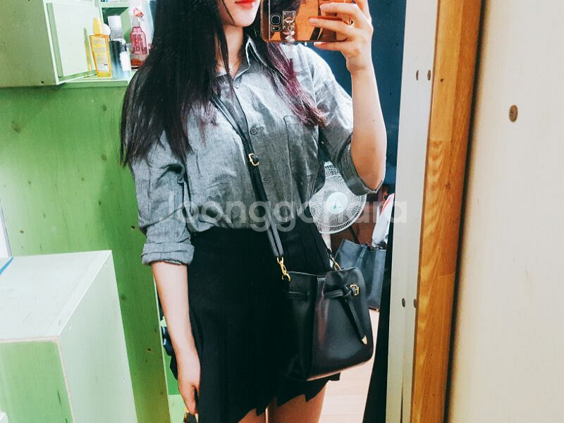 ❣에클레어bl# 순수포켓셔츠 그레이--1