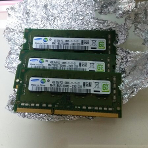 삼성 노트북 램 DDR3 4Gb. 4기가 3개 일