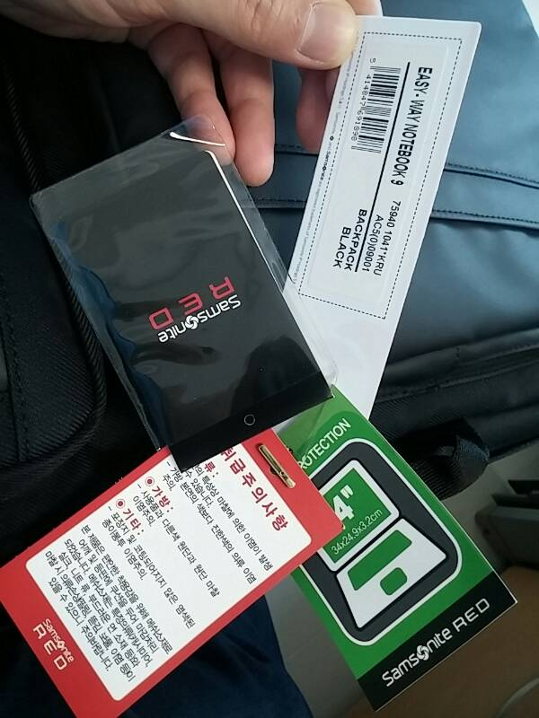 샘소나이트 백팩 이지웨이 박스째 새상품 팝니다. 이미지