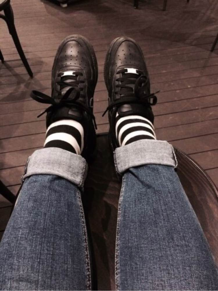 정품 나이키 포스원 올블랙--1