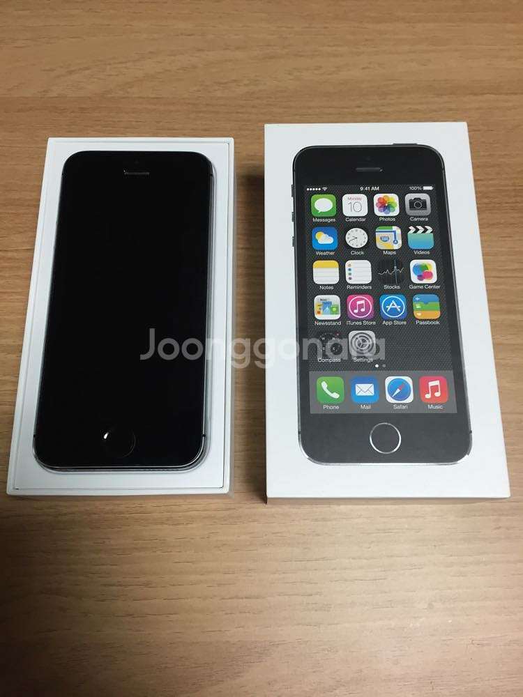 아이폰5s 스페이스그레이 16GB 풀박스 + 케이--1