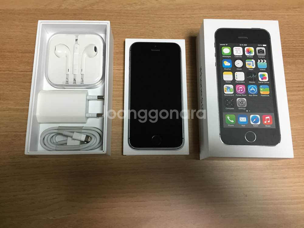 아이폰5s 스페이스그레이 16GB 풀박스 + 케이--2