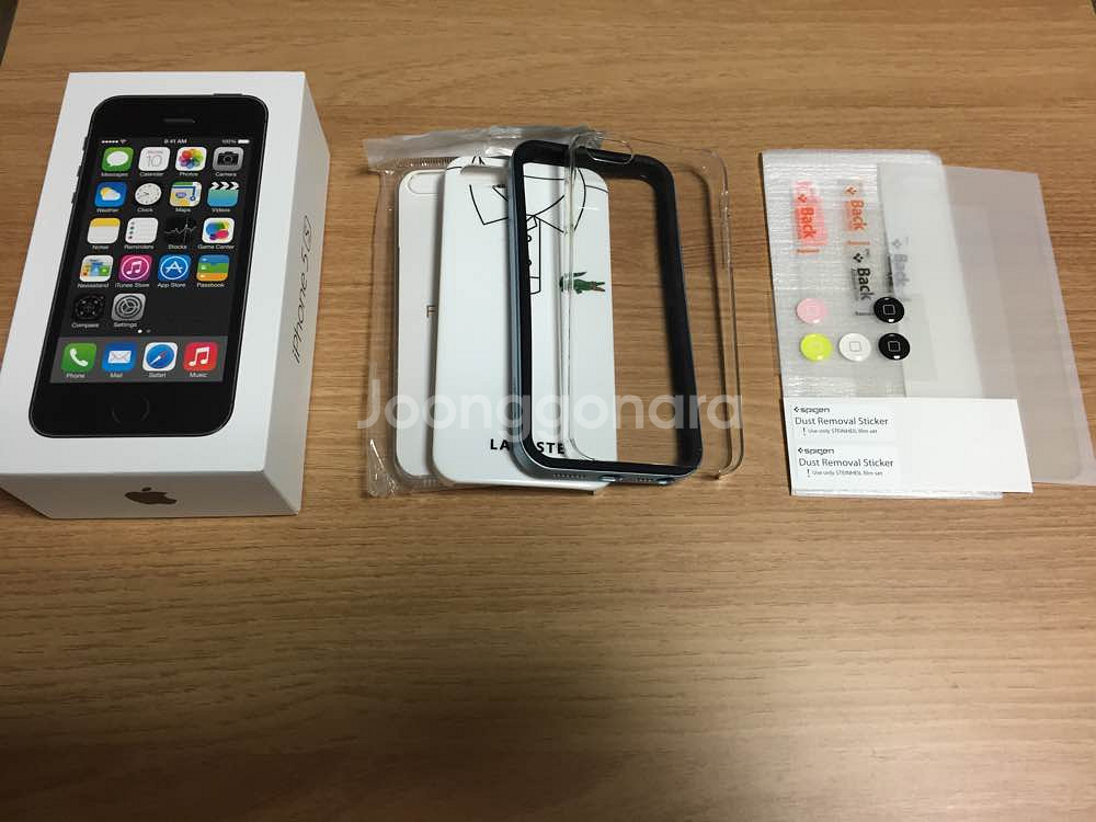 아이폰5s 스페이스그레이 16GB 풀박스 + 케이--3