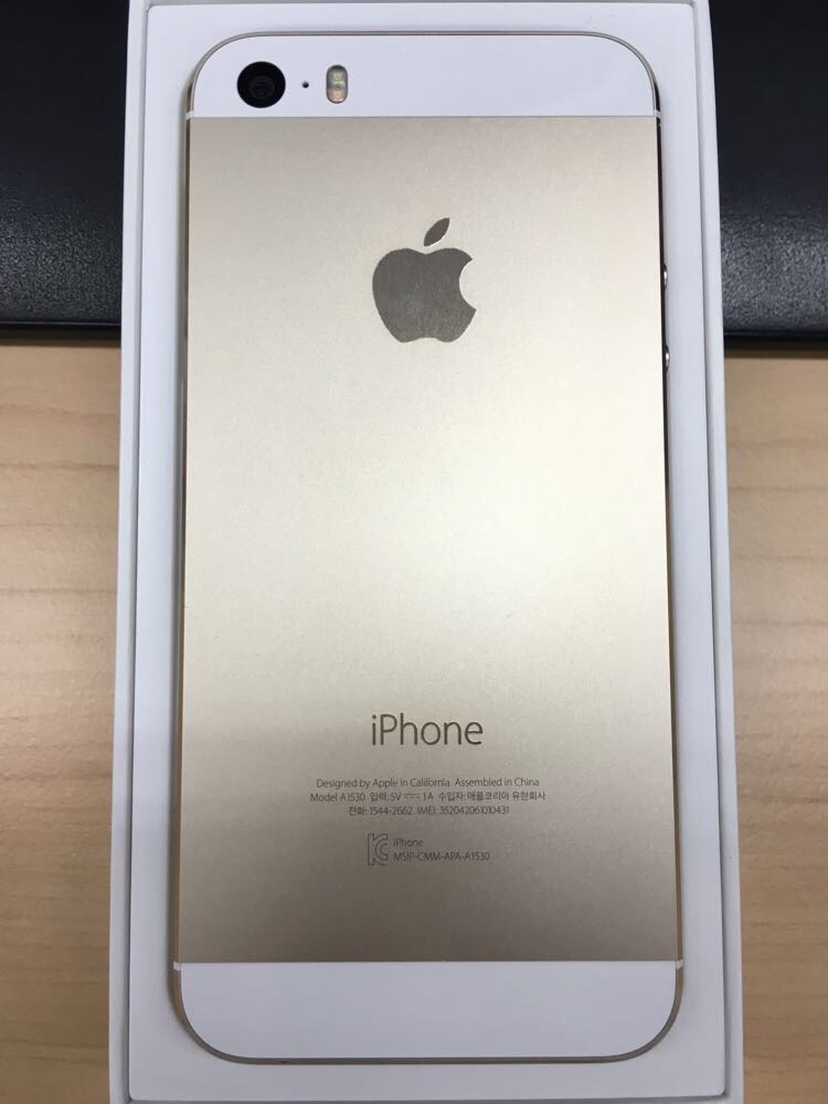 중고 아이폰5s 16g 골드샴페인--1