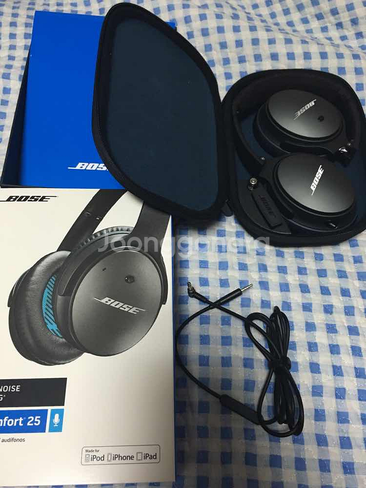 Bose QC25 노이즈캔스링헤드폰 아이폰용 팝니--1