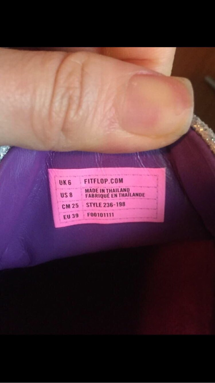 FitFlop 핏플랍 실버 운동화 250 이미지