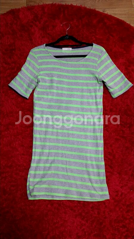 형광단가라롱티셔츠--0