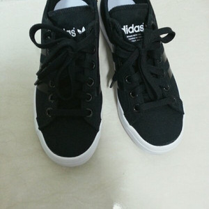 아디다스 코트밴티지 올블랙 225