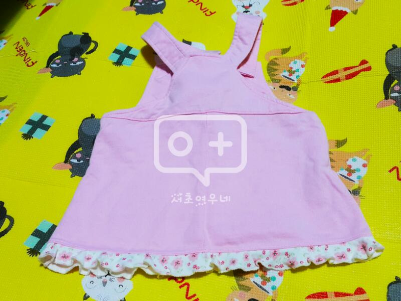 핑크멜빵치마 이미지