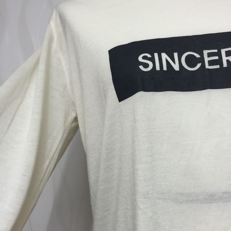 보카시 티셔츠 아이보리 새것 이미지