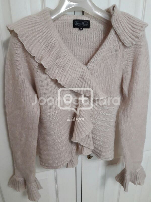 일본 Studio Paris 모헤어 프릴 니트 자--1