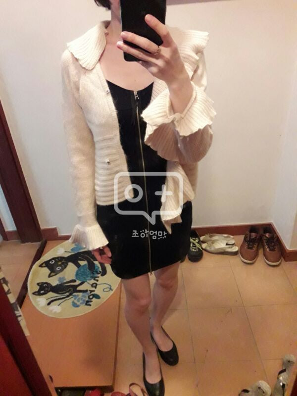 일본 Studio Paris 모헤어 프릴 니트 자--4