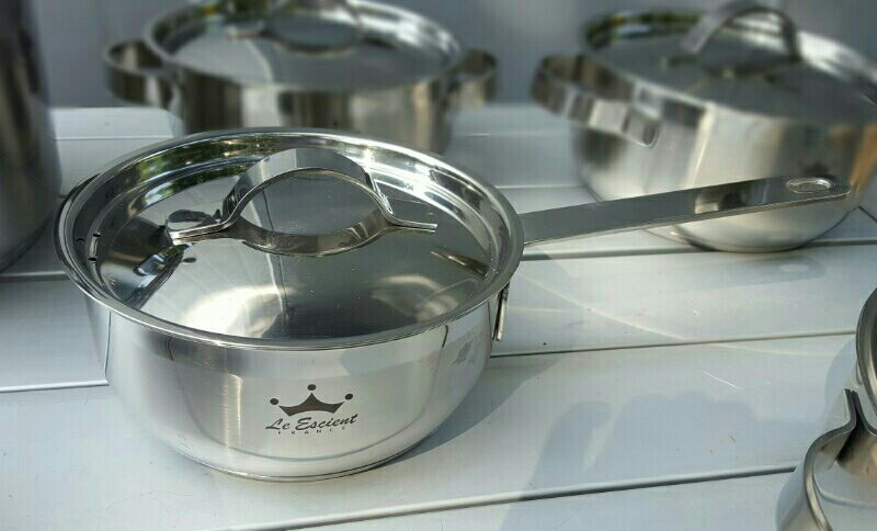 미사용 르에시앙 3중 바닥 스텐레스 6종 냄비세트 이미지