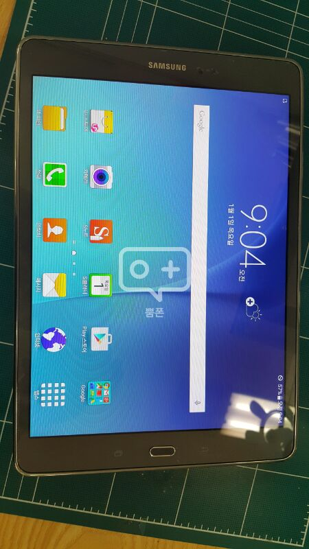 갤럭시 탭 A 블랙 - A급 - (P555L) L--0