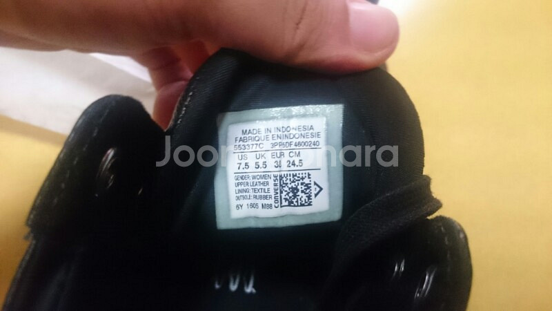 컨버스 레더 모노 블랙 245  신상품--2