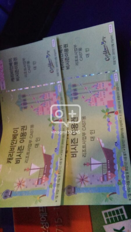 캐르비안/애버랜드(비수기)팝니다 이미지