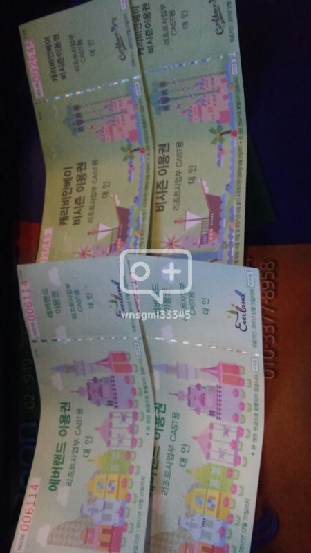 캐르비안/애버랜드(비수기)팝니다 이미지