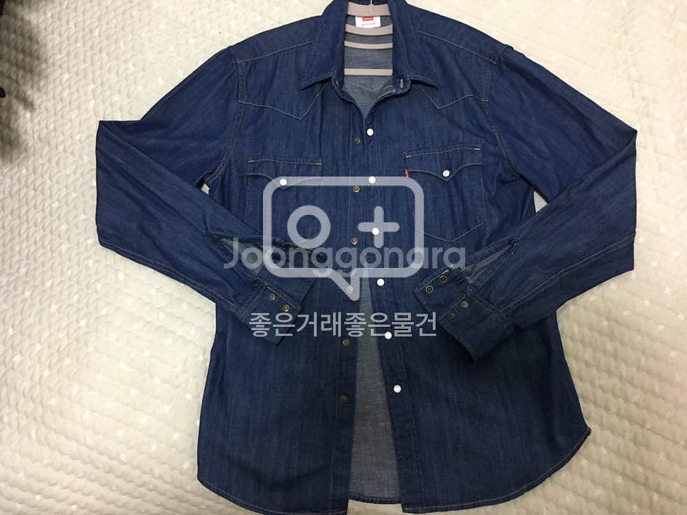 리바이스 남성 청 셔츠--0