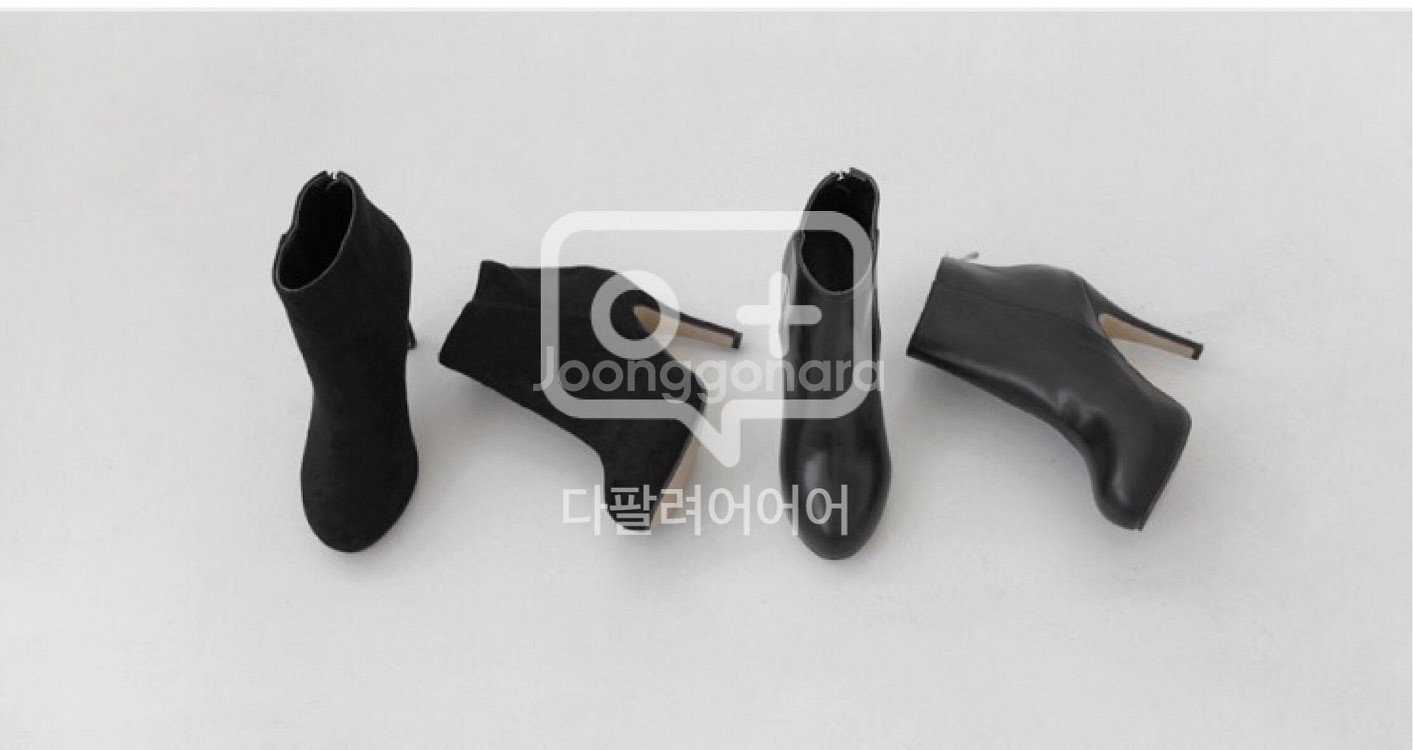 사뿐 스웨이드 앵클부츠 11cm 235--0