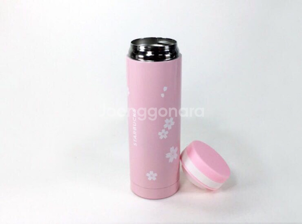 스타벅스 슬림 벚꽃 텀블러 화이트(입고)/핑크--4
