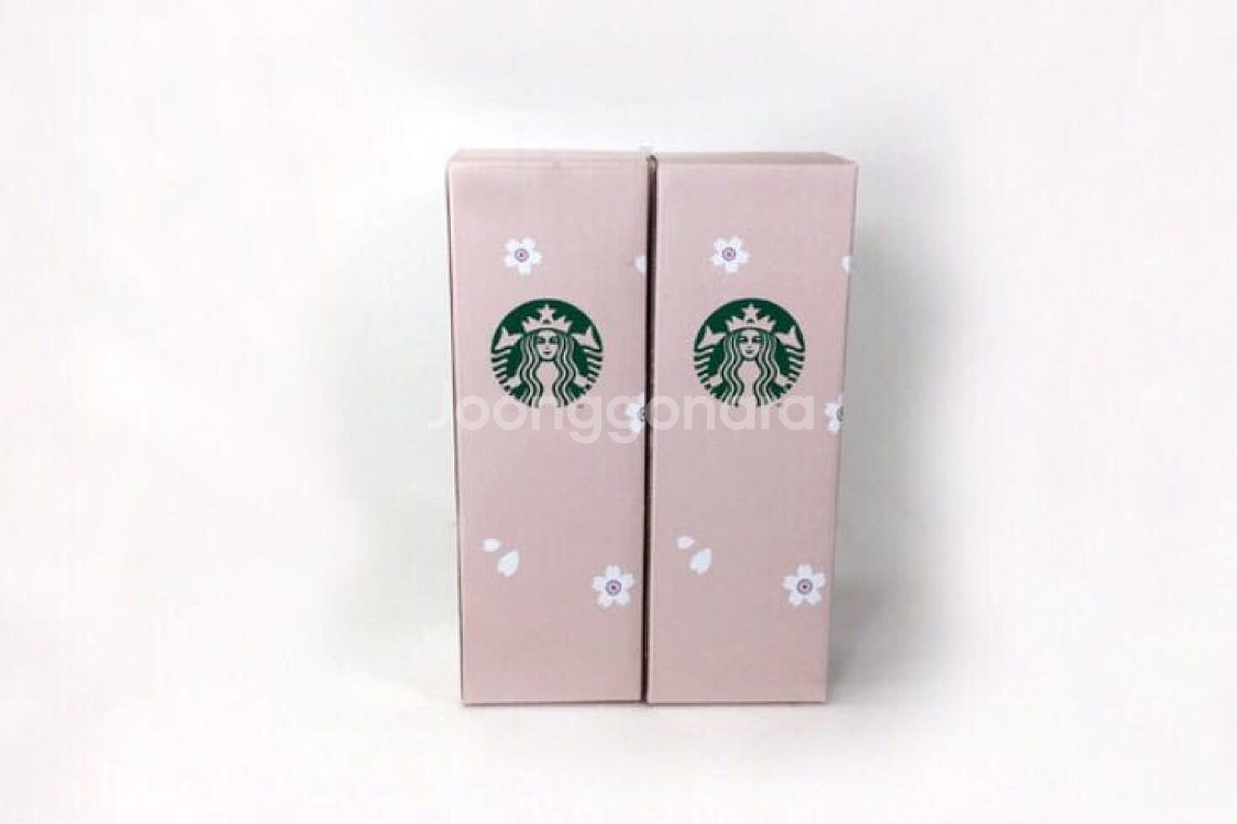 스타벅스 슬림 벚꽃 텀블러 화이트(입고)/핑크--6