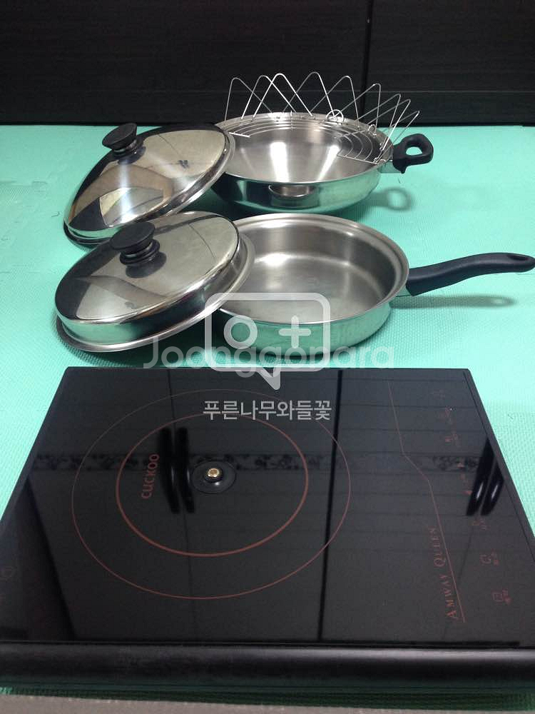암웨이 퀸 인덕션, 냄비, 웍 세트--0