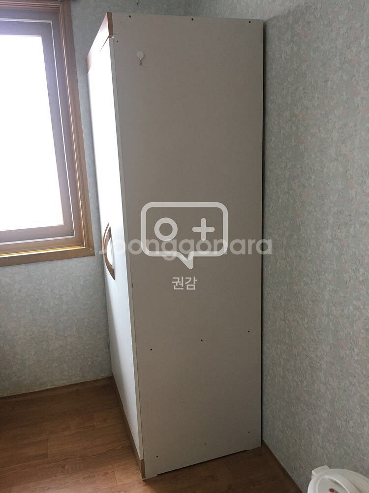 [부산 자취용품 정리] 옷장 (나무색/화이트)--1