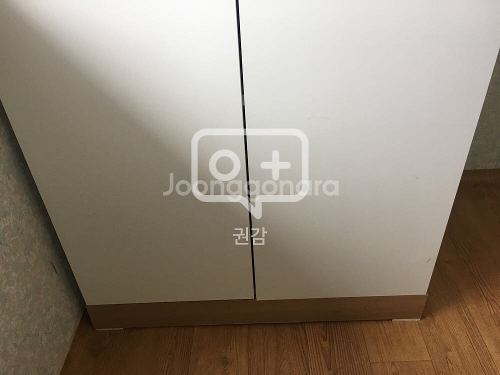 [부산 자취용품 정리] 옷장 (나무색/화이트)--3