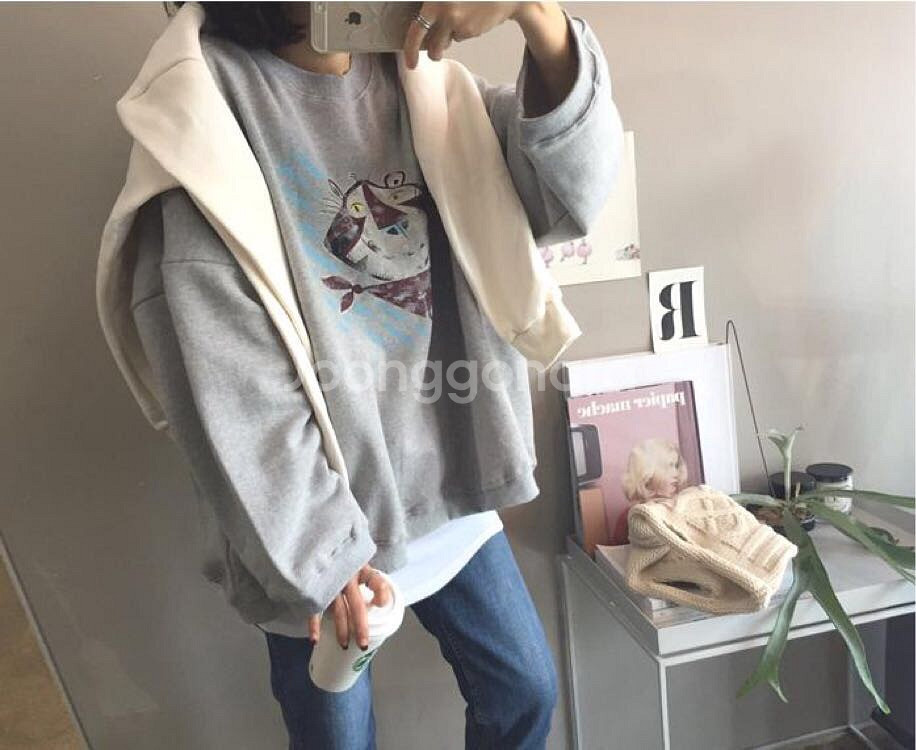 👍🏻인기[그레이/연보라] 고야드 맨투맨--1