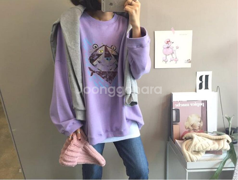 👍🏻인기[그레이/연보라] 고야드 맨투맨--2