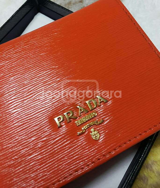 정품 프라다 미니단지갑--7