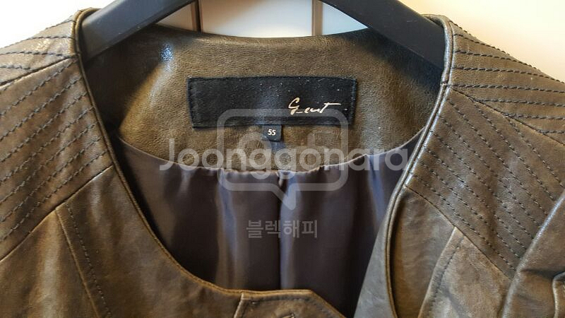 지컷 가죽 자켓--2