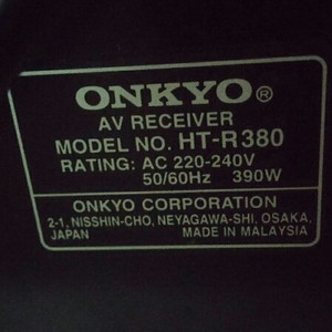 onkyo av HT -380리시버 팝니다 5.1