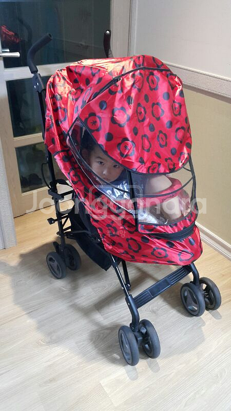 delly&belly 휴대용 유모차&커버--4