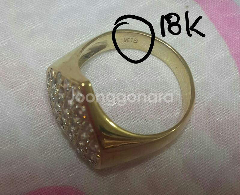 18k옐로우골드하트 반지9호,14k 옐로우하트펜던--2
