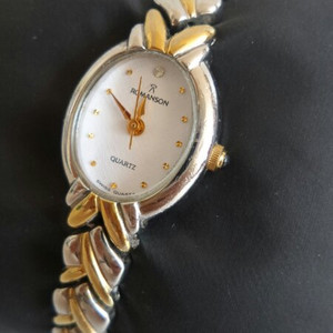 로만손 콤비 여성용 메탈 손목 시계(정품)