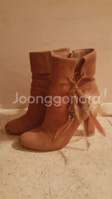 스웨이드앵클부츠--0