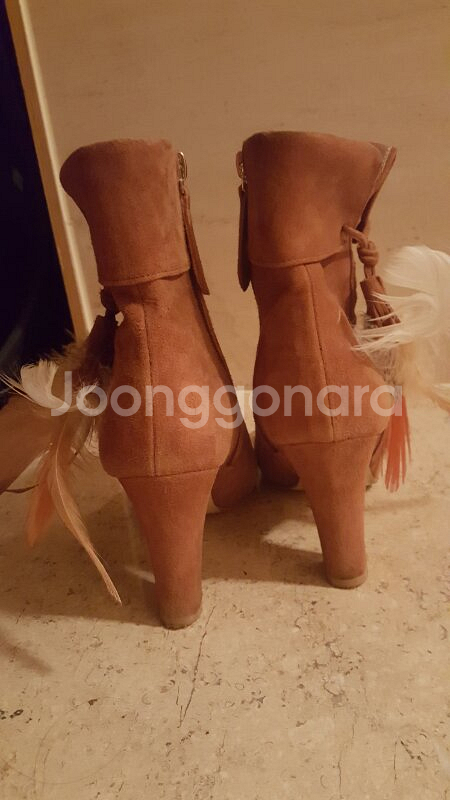 스웨이드앵클부츠--1