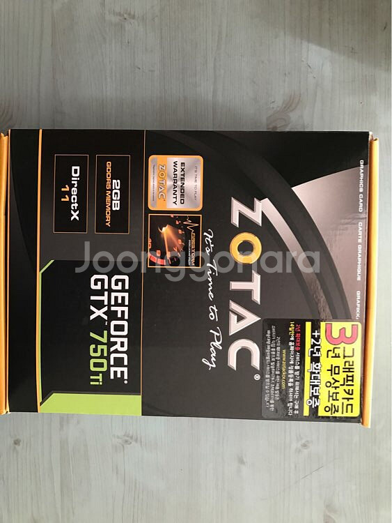 Zotac/GTX750ti 2 GB A/S 2년이--7