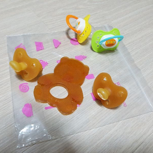 헤베아베이비 천연고무 3종(치발기 판다 1, 공갈