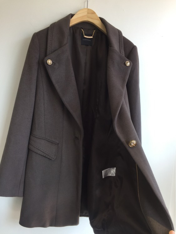 꼼빠니아 모직 코트--1