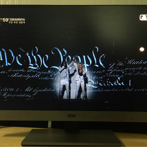 알파스캔 27인치 모니터 aoc2757 판매