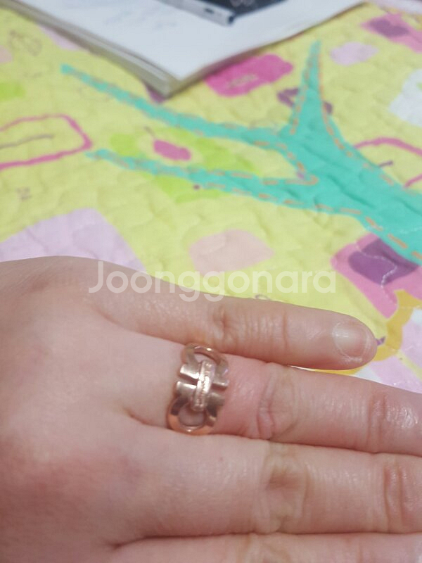 14k 핑크 페라가모 반지--4